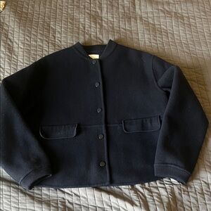 Sezane Suzy coat navy